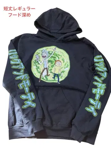 크롭 후드티 릭앤모티