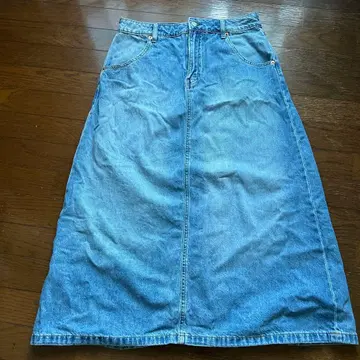 GAP 데님 블루 롱 스커트 30/10