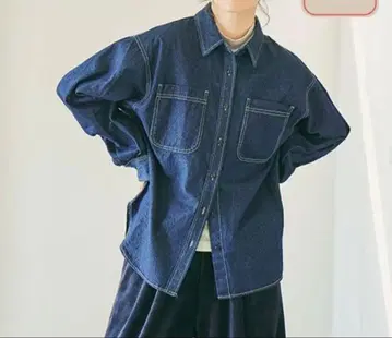 studio CLIP 데님 셔츠 BIG