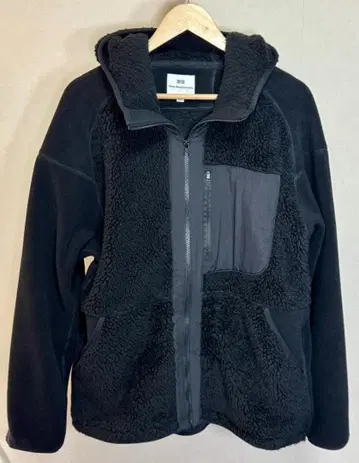 유니클로 x White Mountaineering 플리스 풀 집업 후드티