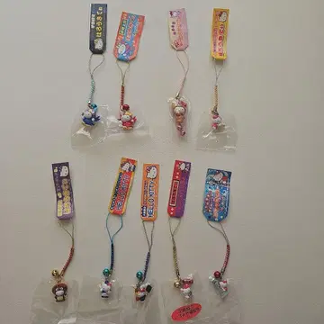 지역 한정 키티 스트랩 긴키 지방 시가 오사카 미에 나라 효고 9종 세트