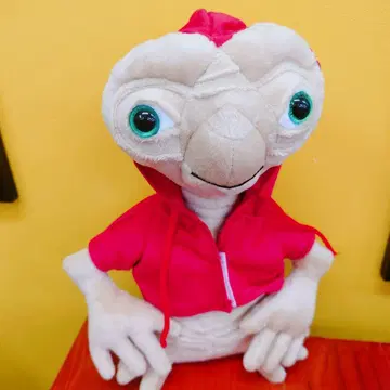 E.T. 봉제 인형 빨간색 후드티 ET 이티 아메캐릭터 영화 80년대