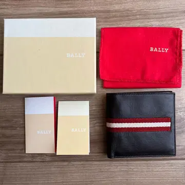 미사용 BALLY 2단 접이식 지갑 카드 홀더