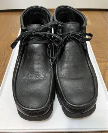 [ CLARKS ] 클락스 25.5 왈라비 가죽 고어텍스 블랙