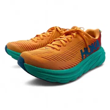 [컨디션 최상] 호카오네오네 린콘3 스니커즈 26.5 오렌지 경량 통굽