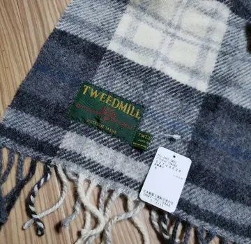 TWEEDMILL 울 체크 무늬 스톨