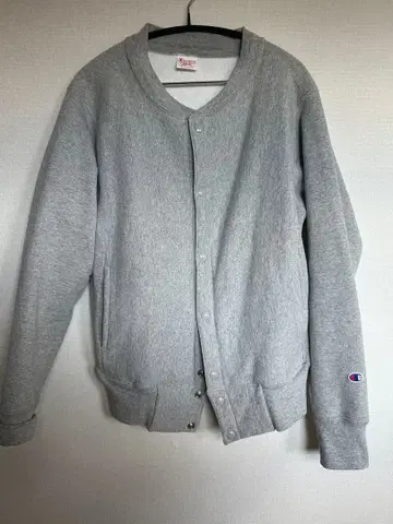 리버스 위브 맨투맨 Champion 그레이 M 빨간색 택 트레이닝복