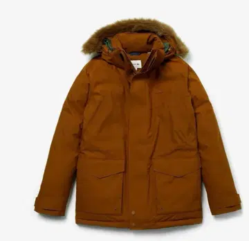 LACOSTE 발수 필드 다운 자켓 (브라운)