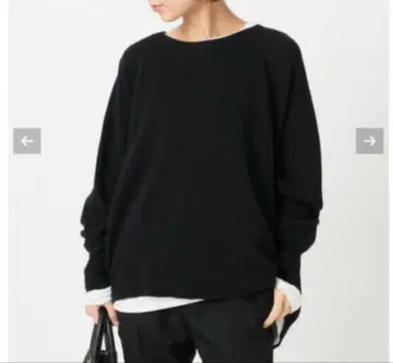 아메리카나 thermal 풀오버 블랙