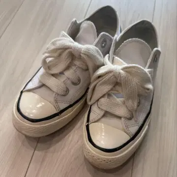 한국 한정판 CONVERSE 컨버스 화이트 로우컷 통굽 스니커즈