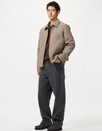 와이드 스트레이트 청바지