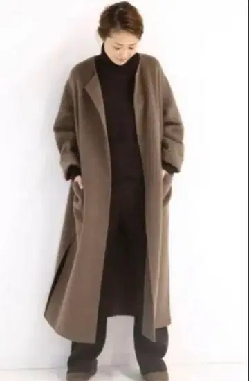 Deuxieme Classe victorian 리버 노카라 코트 36