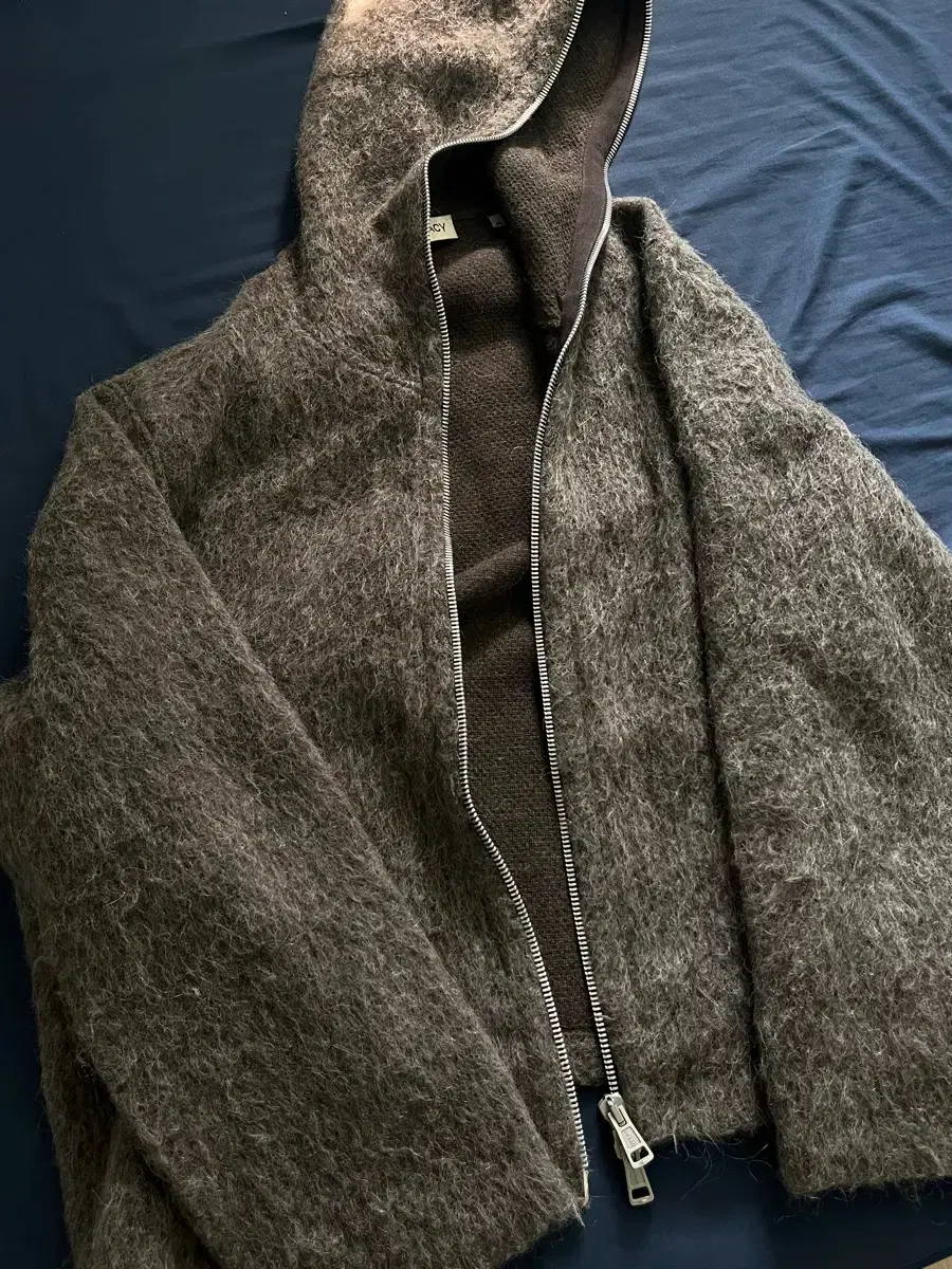 Our Legacy Mohair Full Zip Hooded Jacket 46 Hansembal