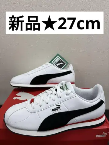 새상품 PUMA Turin 27cm 4 403825-03 화이트 x 블랙