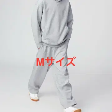 UNIQLO C 맨투맨 와이드 팬츠 그레이 M