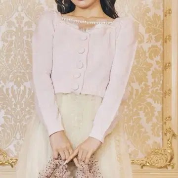 meroir 펄 니트탑 핑크