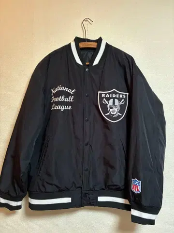 [ NFL ] 레이더스 x GU 바시티 자켓 와펜 자수 XL