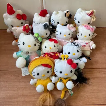 헬로키티 봉제 인형 미니 백팩 코인 케이스