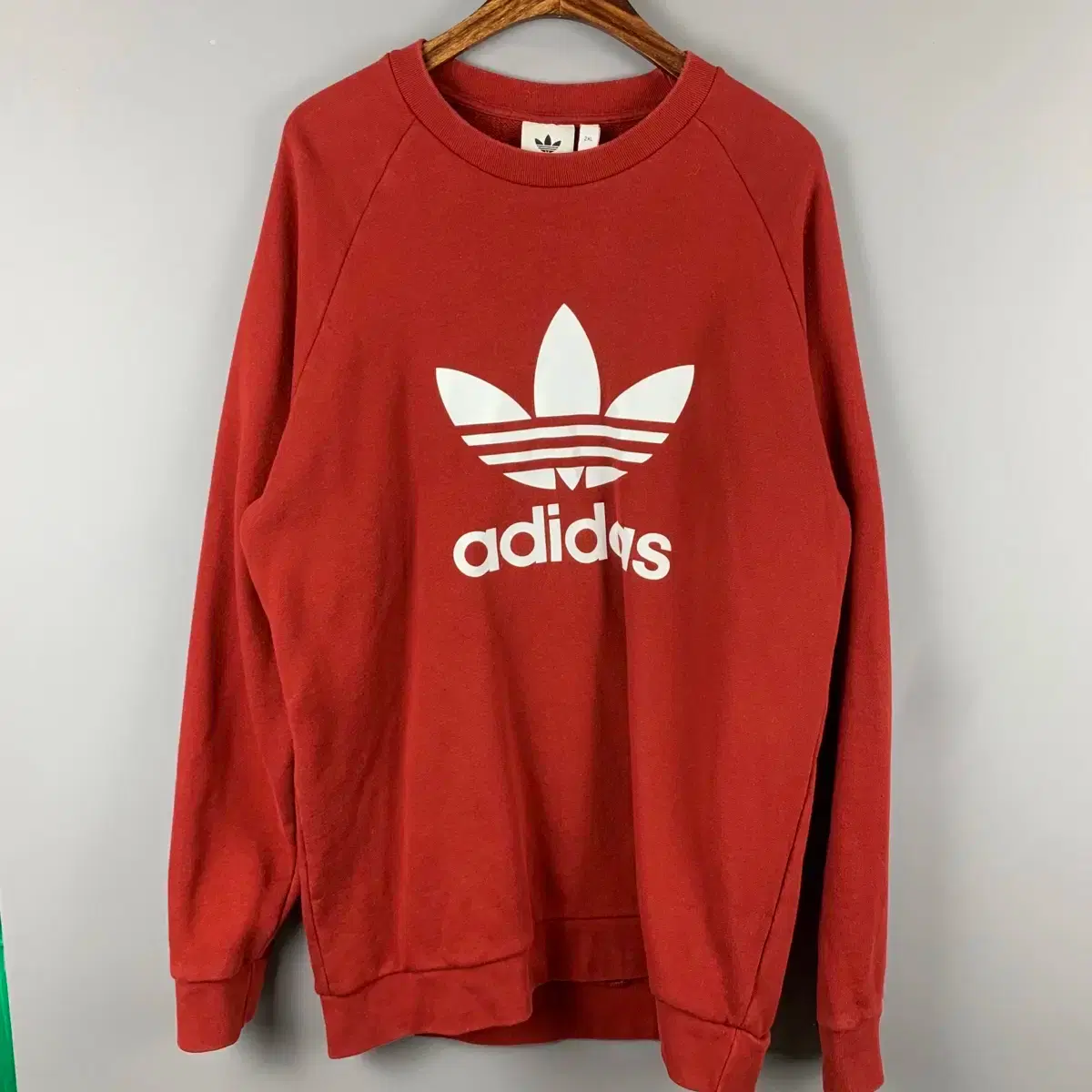 Adidas Big Trefoil Red Sweatshirt