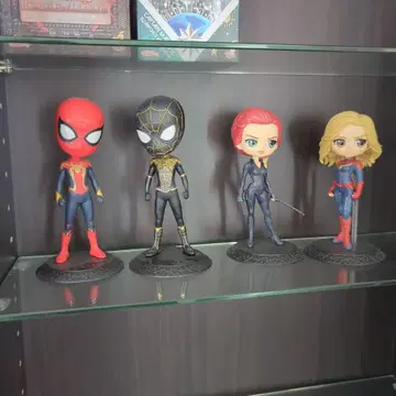 Qposket 스파이더맨 & 블랙 위도우 & 캡틴 마블