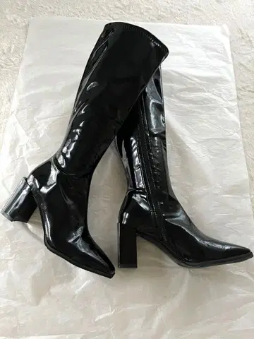 블랙 롱 부츠 ZARA DIANA JOSEMOON