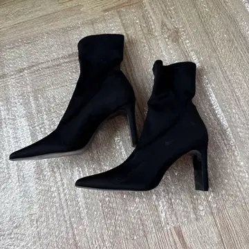 스즈키 아미 씨 프로듀스 숏부츠 블랙 L 사이즈 7cm 힐