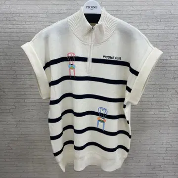 PICONE CLUB 스트라이프 하이넥 베스트