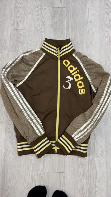 adidas 브라운 집업 자켓 헤이세이 갸루 Y2K
