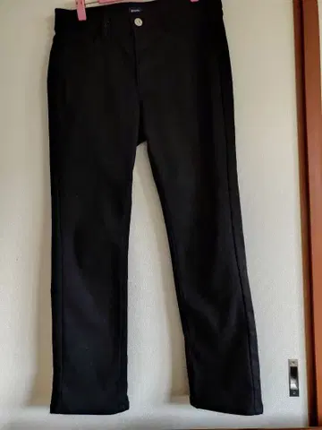 EDWIN 여성용 따뜻한 청바지 미사용 블랙 L 사이즈 기모 안감