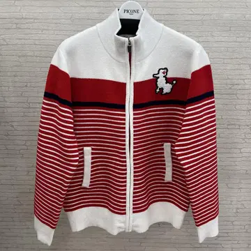 Picone 빨간색과 화이트 스트라이프 자켓