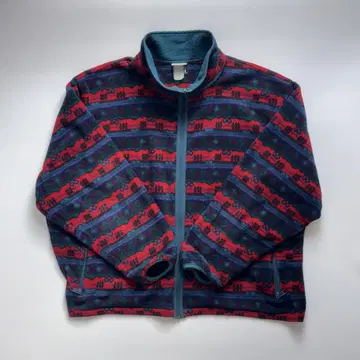 구제 의류 L.L.Bean 80년대 올 패턴 플리스 빈티지