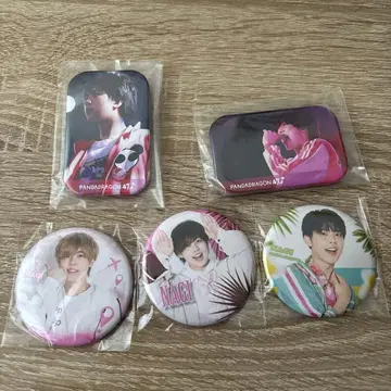 팬더 드래곤 나기 캔 배지 세트