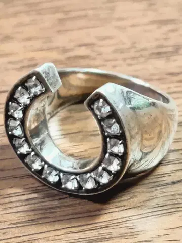 말편자 반지 #16 실버 엘비스 프레슬리 로카빌리 KING