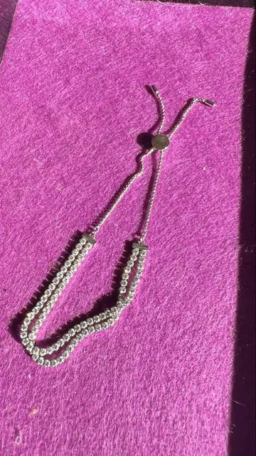 Swarovski 크리스탈 2 팔찌 실버