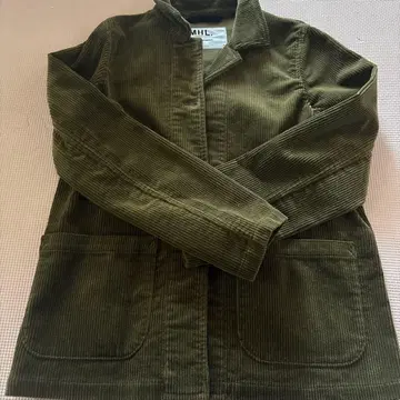 MHL. 코듀로이 밀리터리 자켓 올리브