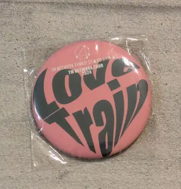 TM NETWORK 가챠 회장 한정판 캔뱃지 LOVE TRAIN