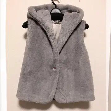 에스파스데칼마 calma 인조 모피 베스트