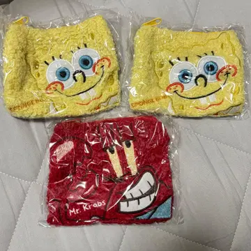 스펀지밥 포근포근 스퀘어 파우치 Mr. Krabs
