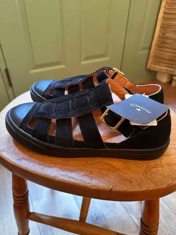 CONVERSE 스웨이드 구르카 샌들 블랙 24cm