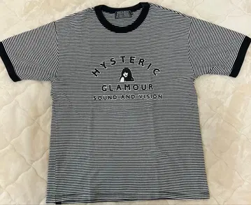 HYSTERIC GLAMOUR 스트라이프 T셔츠 블랙 화이트