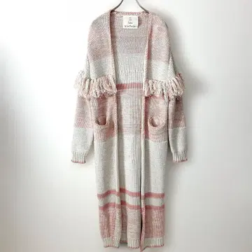 SeaRoomlynn 시루무린 프린지 바이컬러 니트 자켓