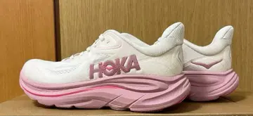 호카 클리프턴 10 화이트/핑크 24cm
