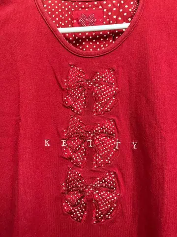 KETTY 티셔츠 리본 자수