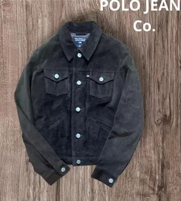 POLO JEANS Co. 스웨이드 가죽 자켓 폴로 진스