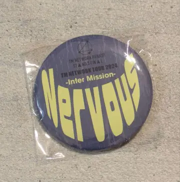 TM NETWORK 가챠 회장 한정판 캔뱃지 NERVOUS