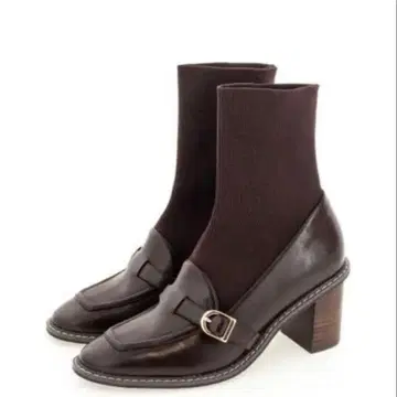 [ 새상품 ] RANDA 스트레치 삭스 앵클부츠 브라운