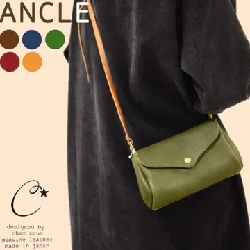 히메지 천연 가죽 지갑 파우치 천연 가죽 cham 참 ANCLE 앵클