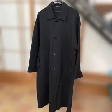 블랙 체스터 코트 여성용