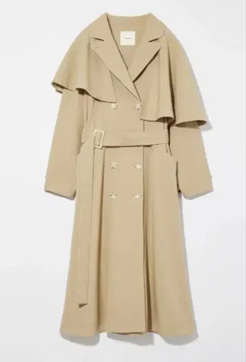 EAPHI ASYMMETRY CAPE TRENCH COAT