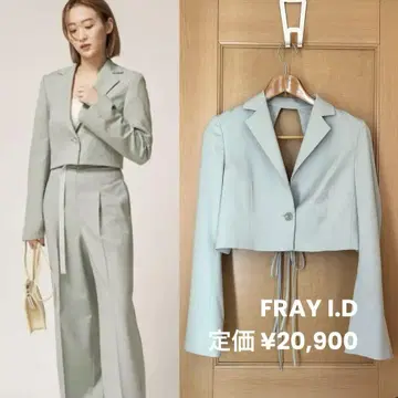 FRAY I.D 민트 그린 크롭 자켓